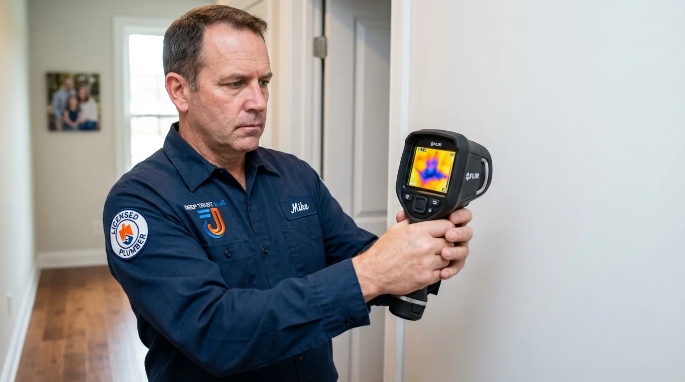 Thermal imaging leak detection by Johns Plumbing LLC in Waltham